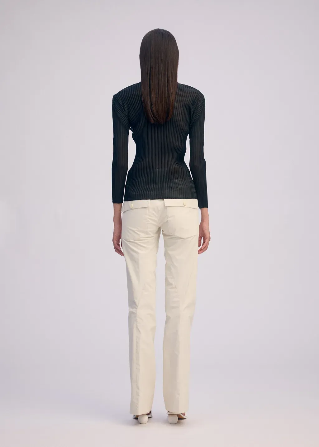 Sheer Scarf Pleats