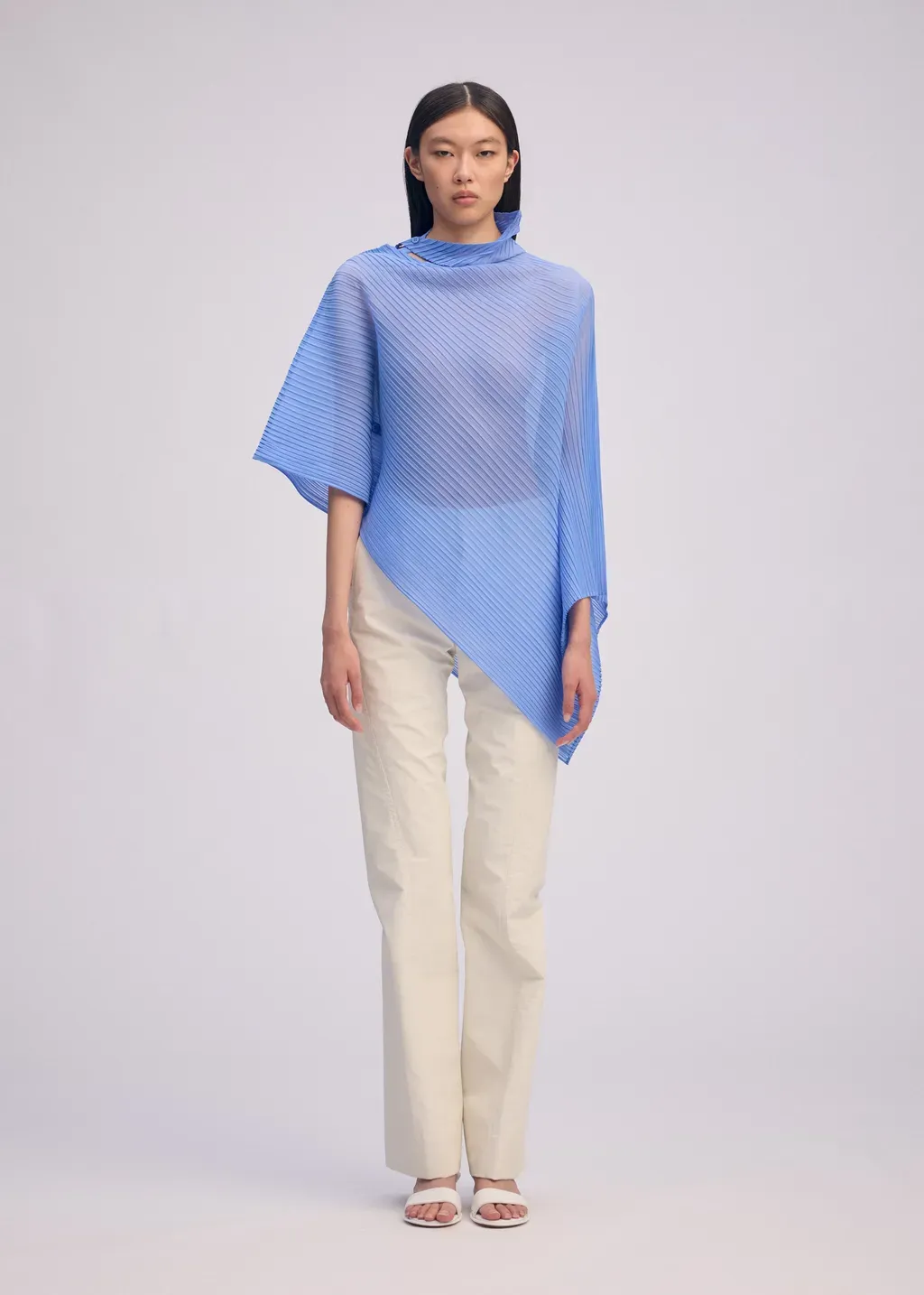 Sheer Scarf Pleats