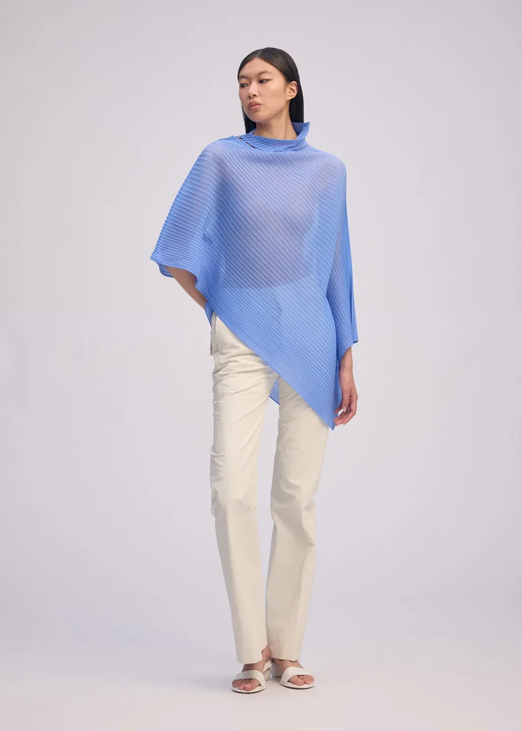 Sheer Scarf Pleats