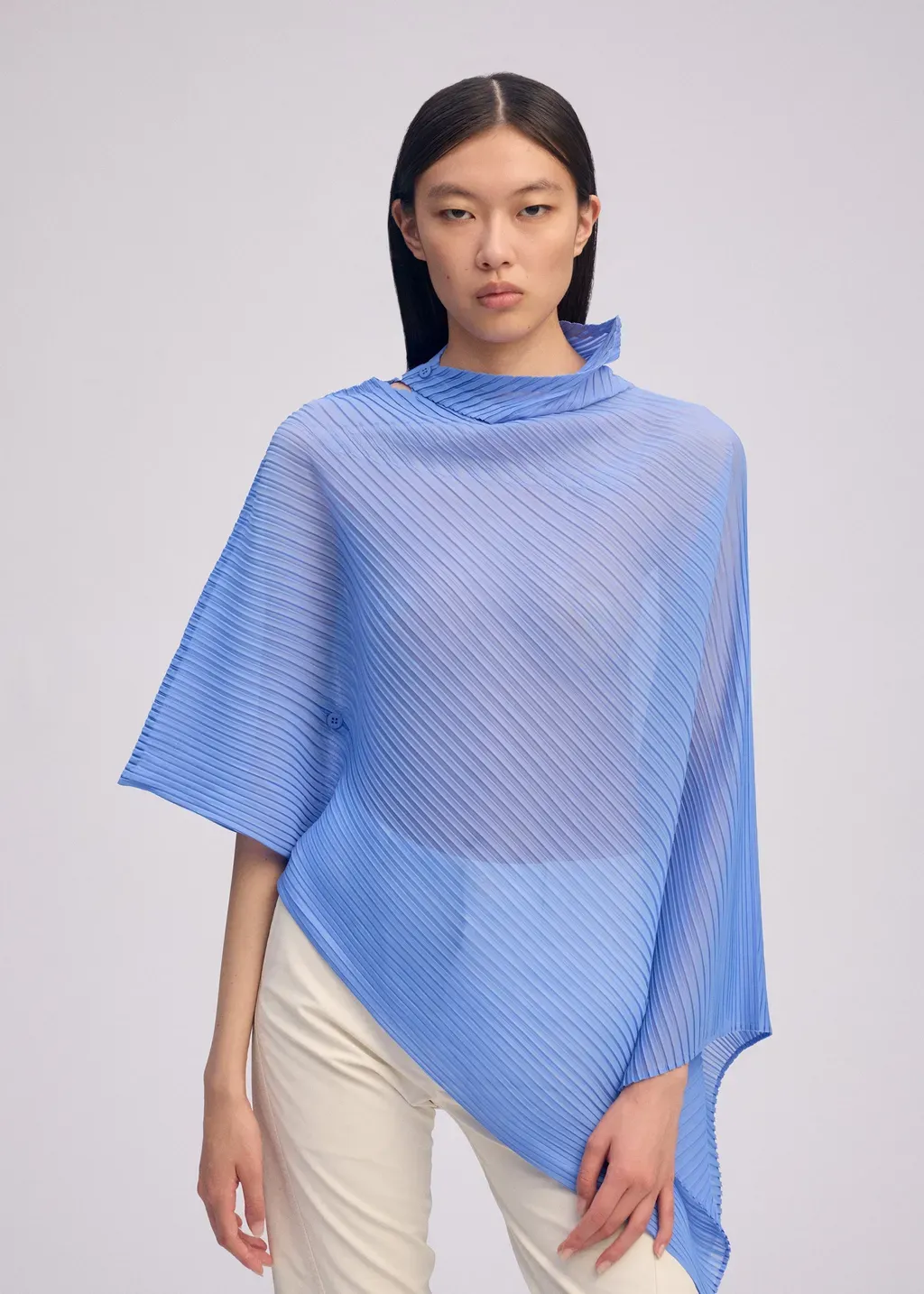 Sheer Scarf Pleats