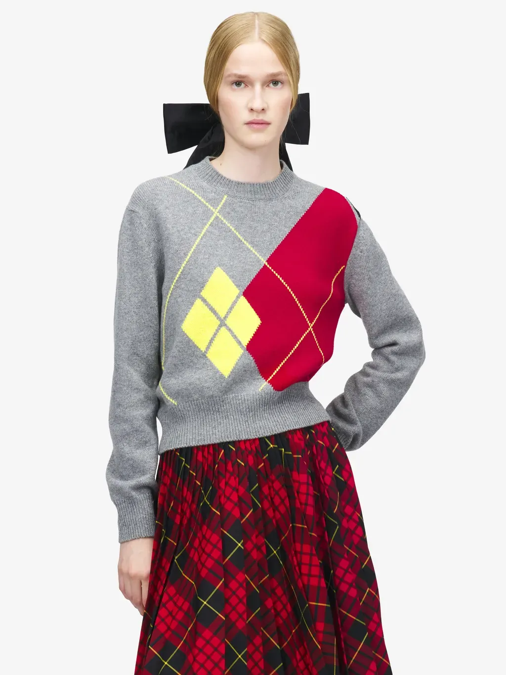 Argyle Crew Neck Jumper