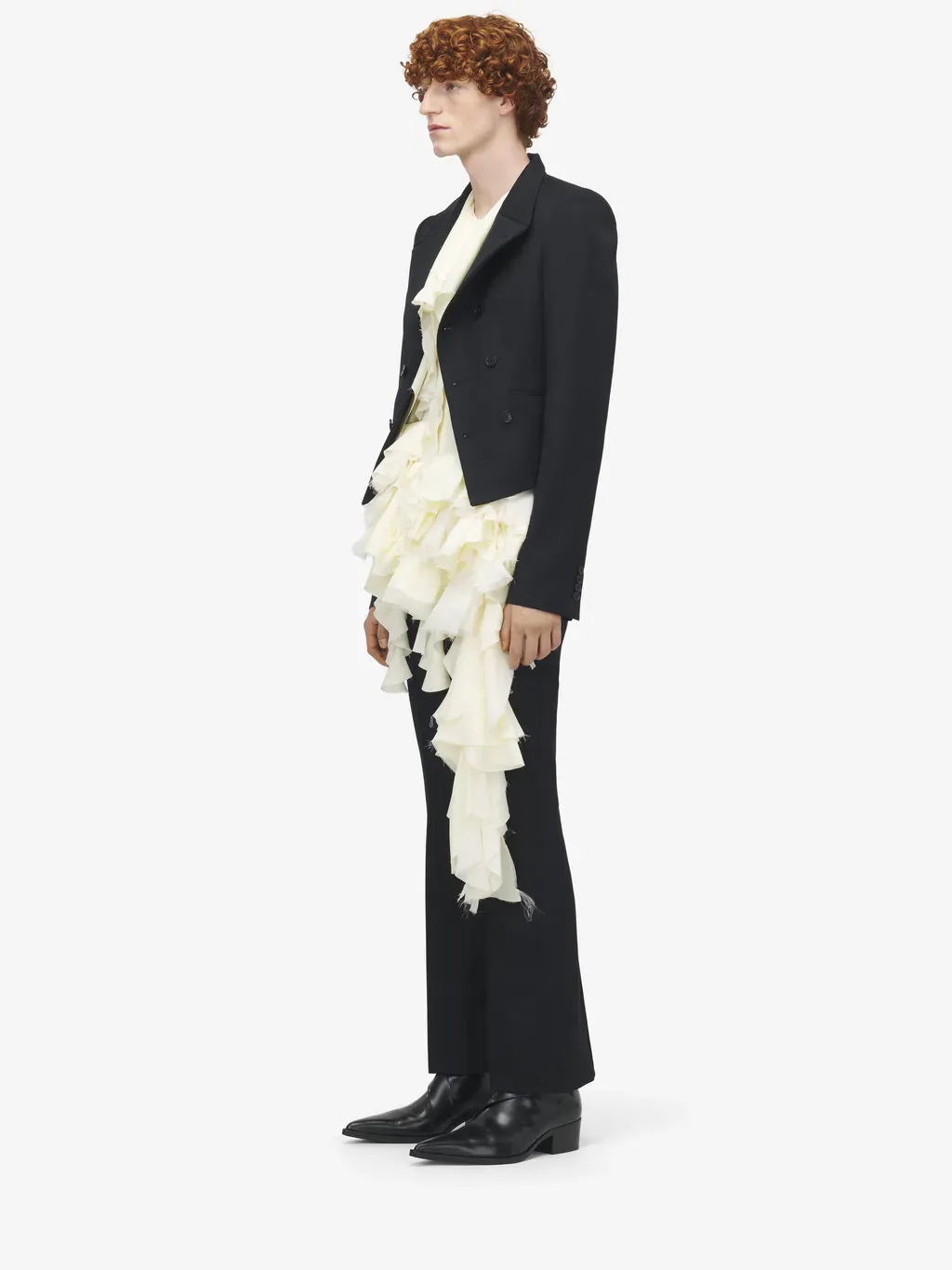 Asymmetric Lapel Jacket