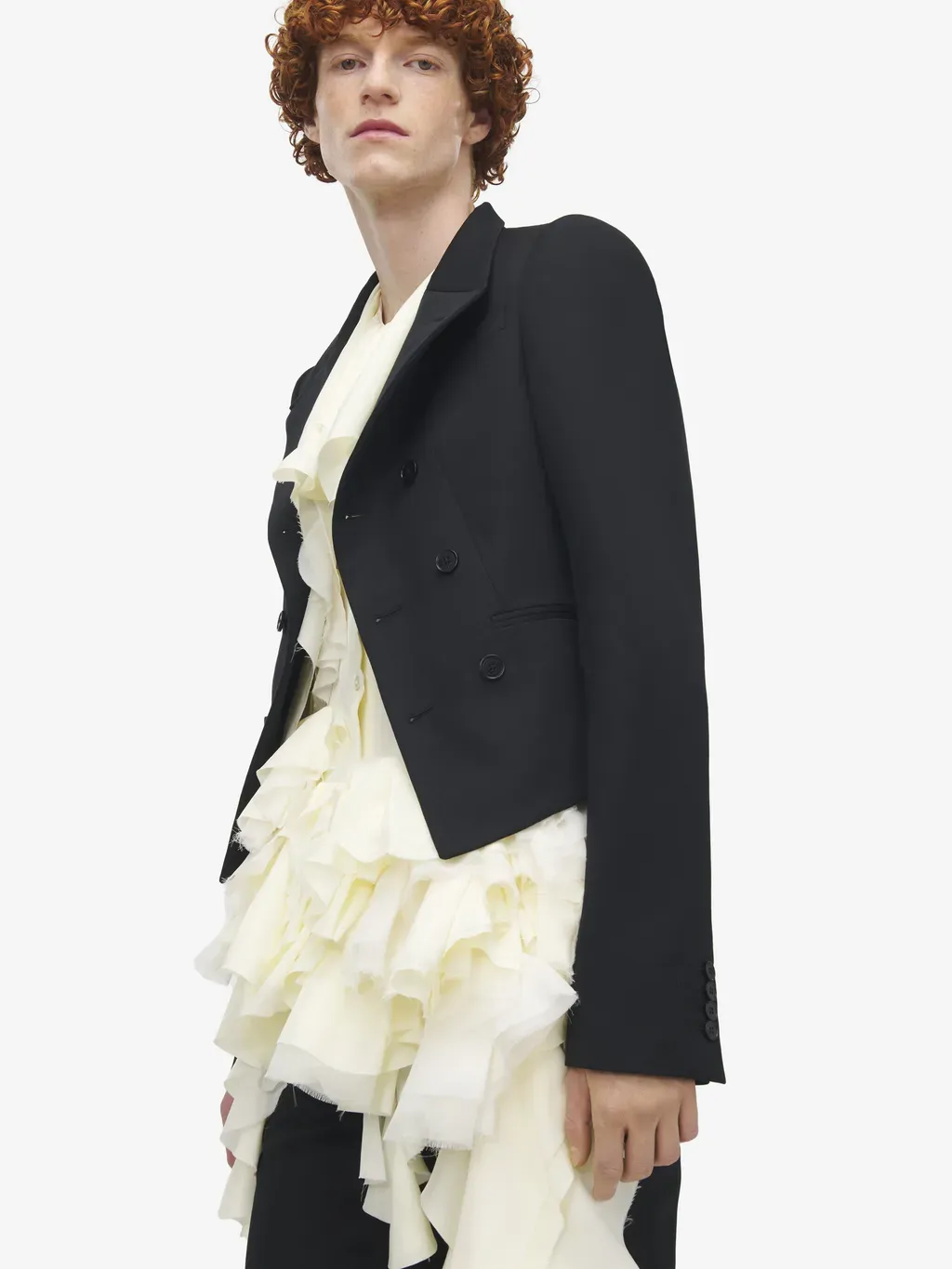 Asymmetric Lapel Jacket