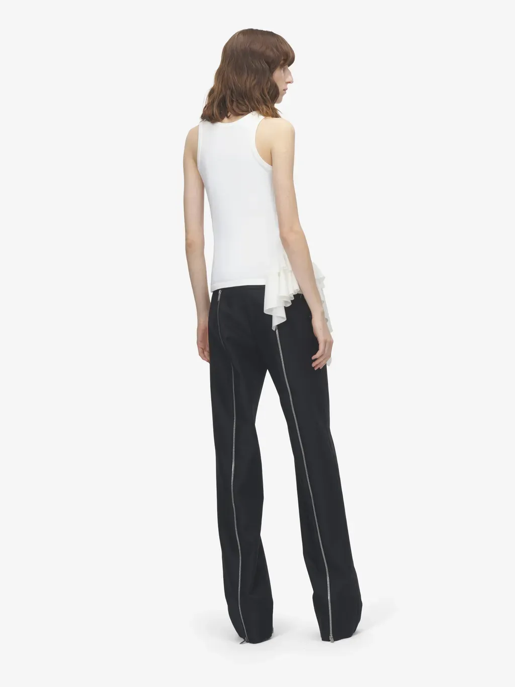 Asymmetric Ruffle Tank Top