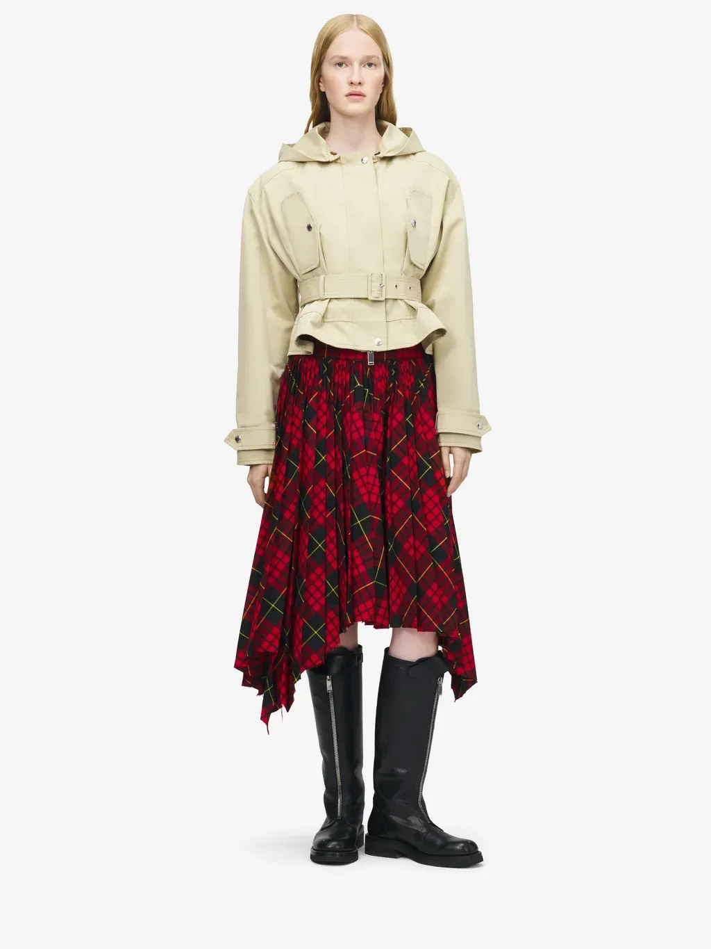 Belted Peplum Jacket