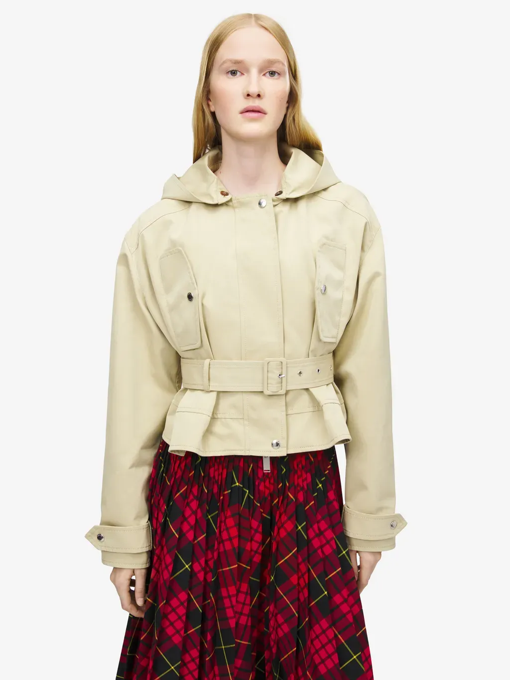 Belted Peplum Jacket