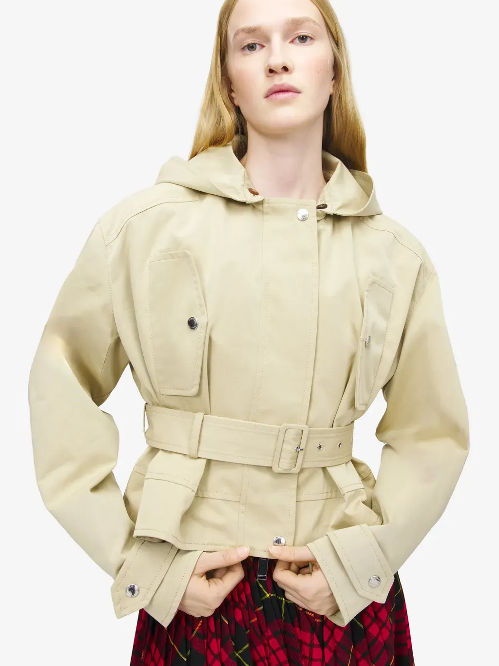 Belted Peplum Jacket