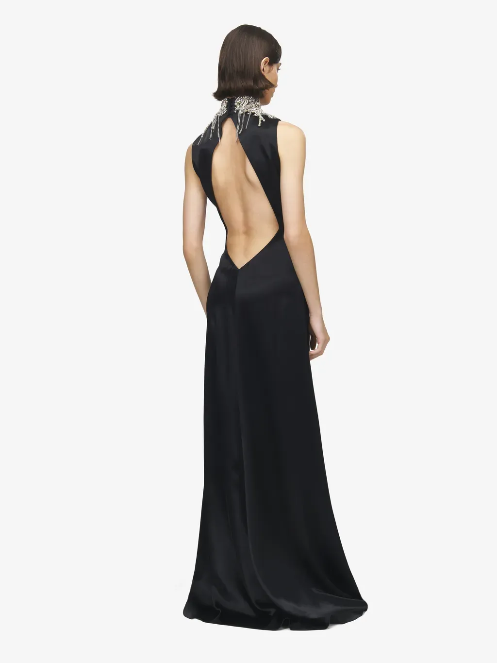 Chain Mail Embroidery Evening Dress