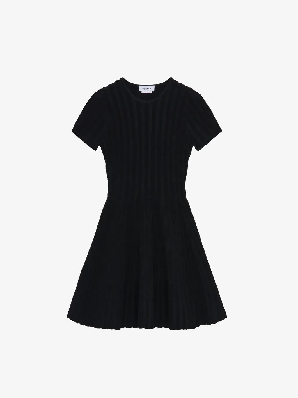 Chenille Stripe Mini Dress