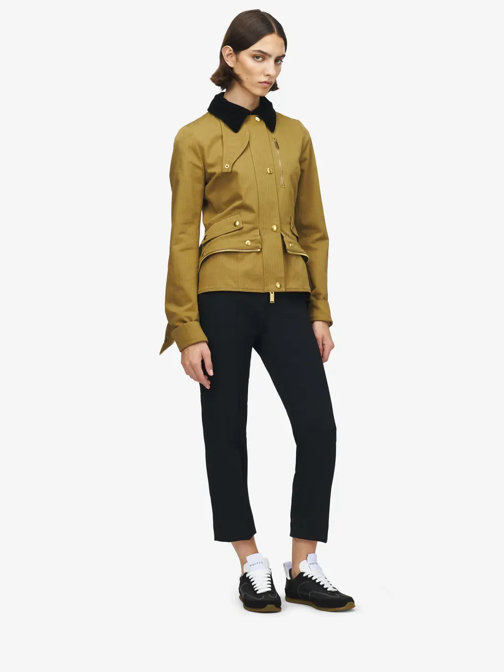 Cotton Herringbone Kickback Jacket