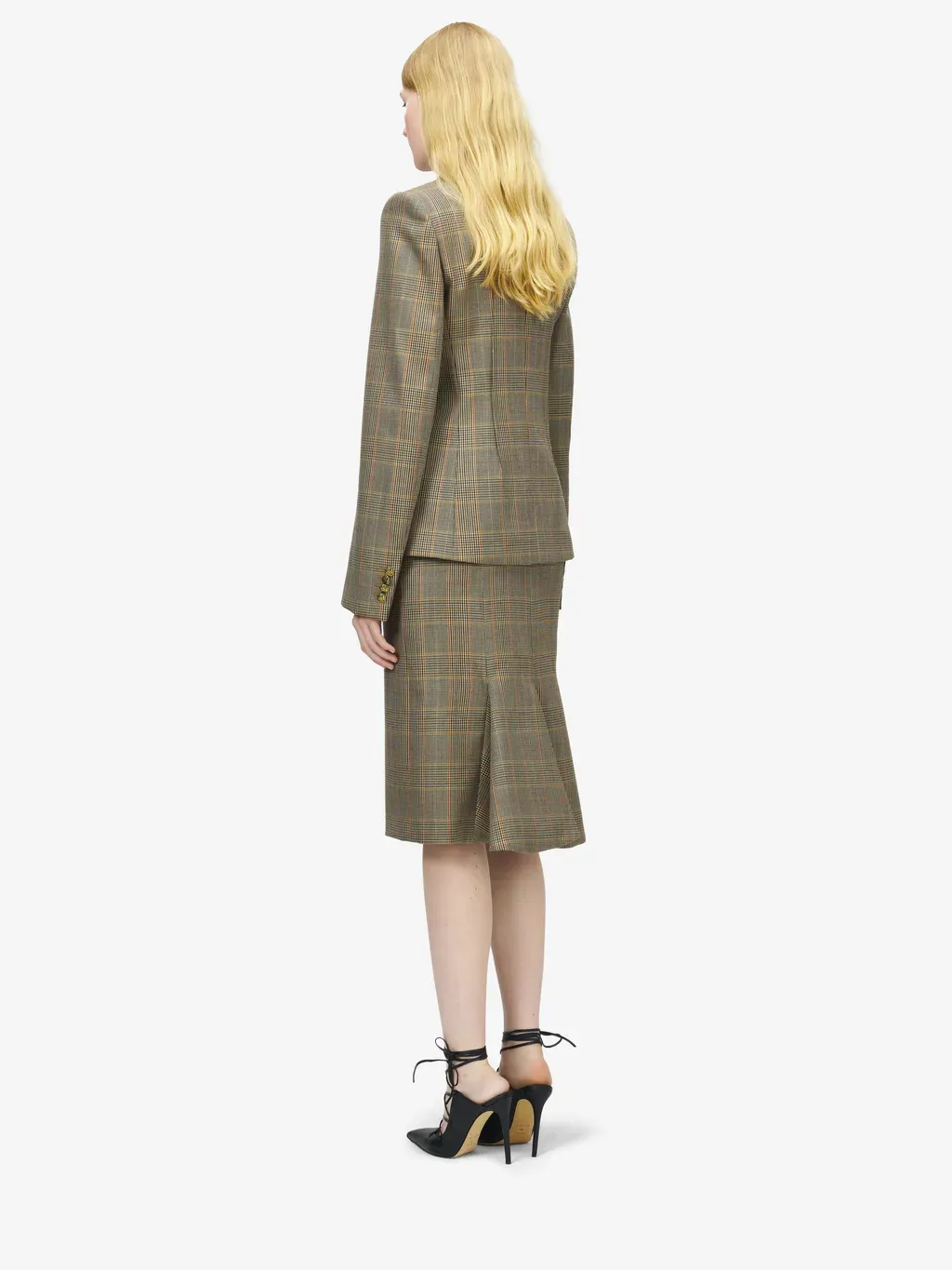 Country Check Single-Breasted Jacket