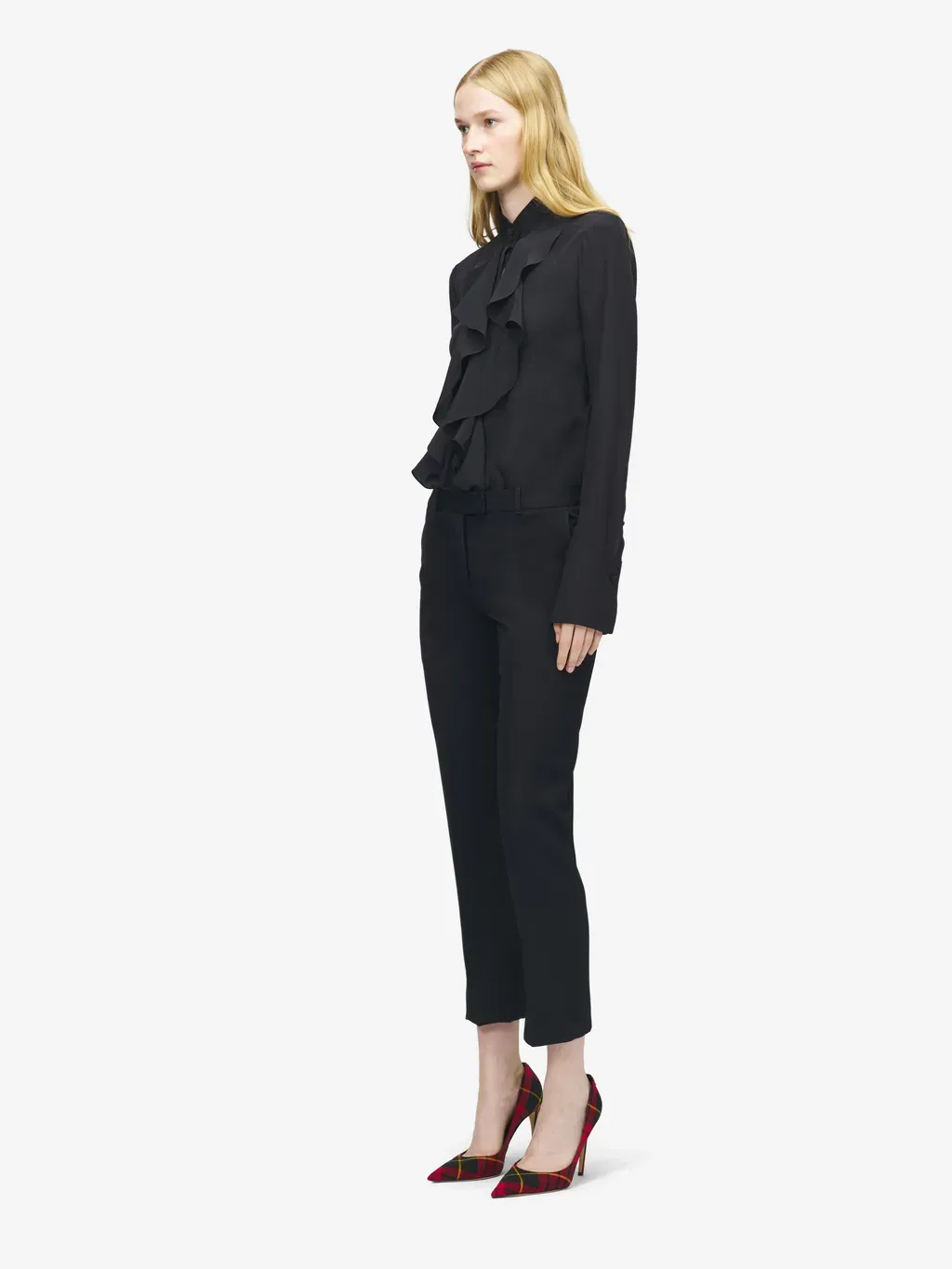 Cropped Tailored Trousers