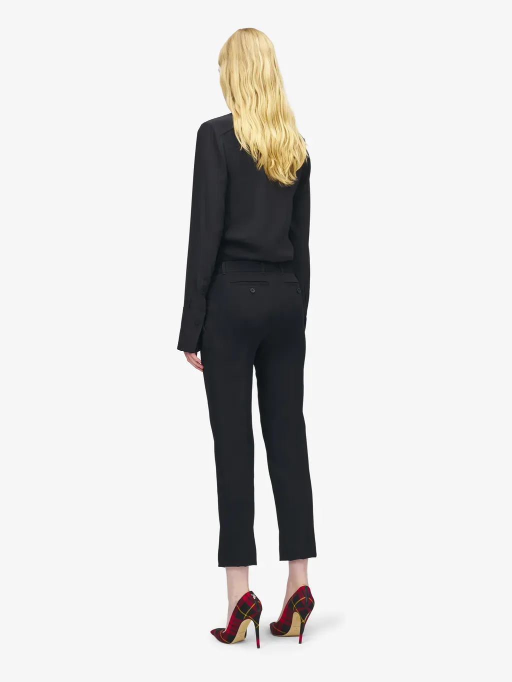 Cropped Tailored Trousers