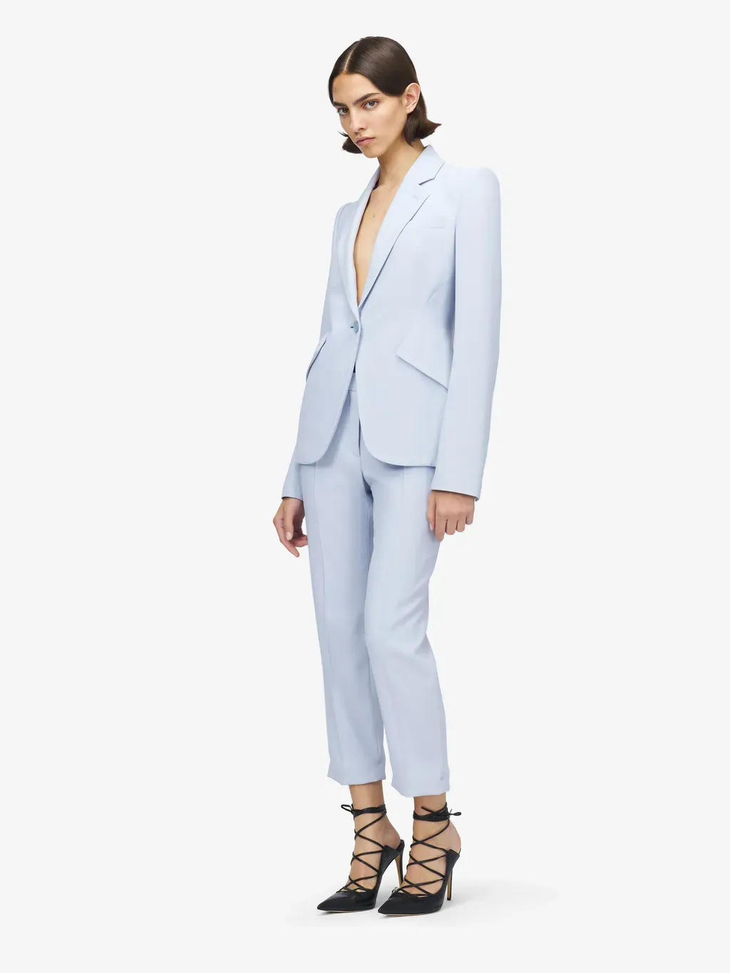 Cropped Tailored Trousers