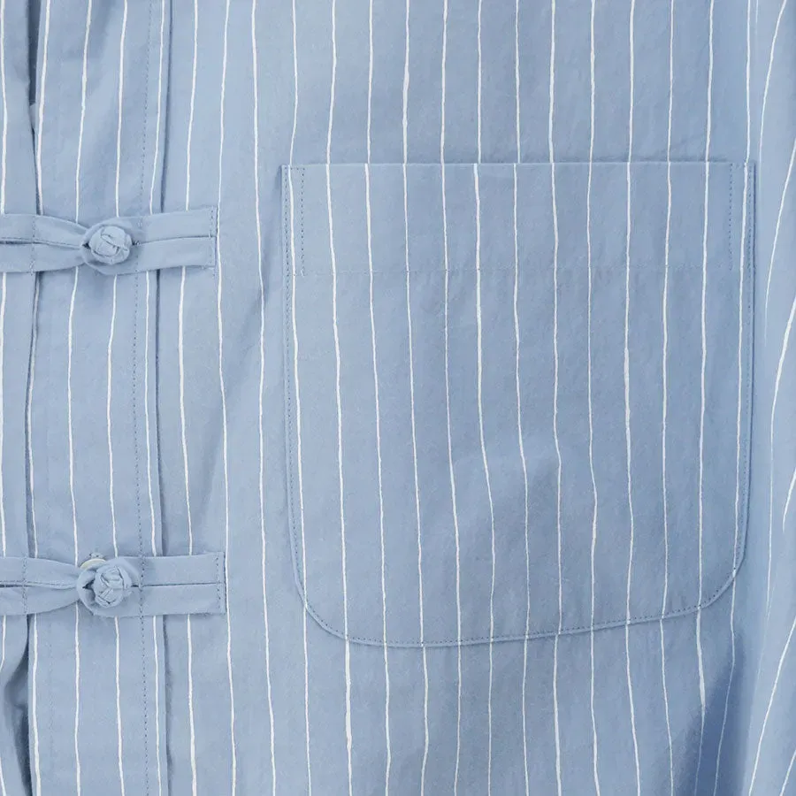 Cotton Stripekung Fu Shirt