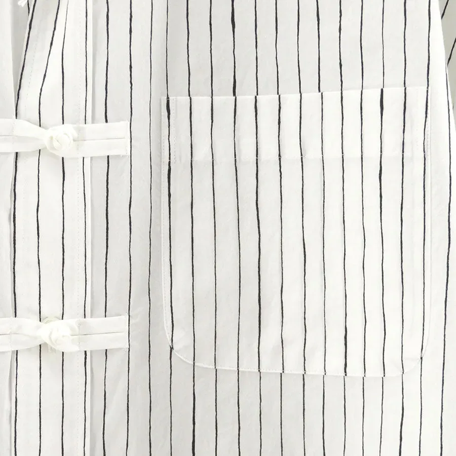 Cotton Stripekung Fu Shirt
