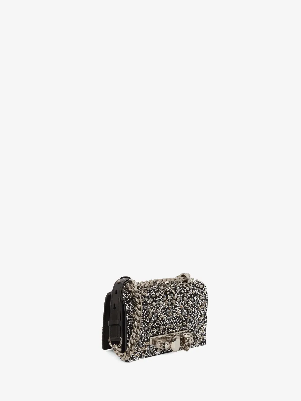 Crystal-Embellished Mini Jewelled Satchel