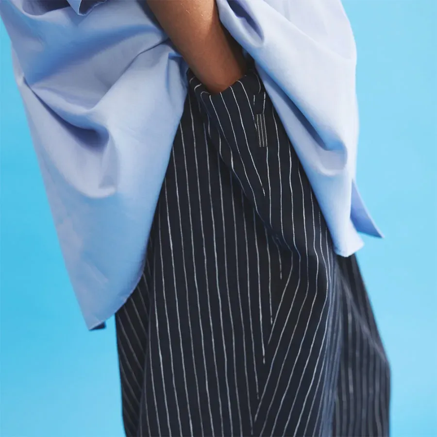 Stripe Super Wide Pants
