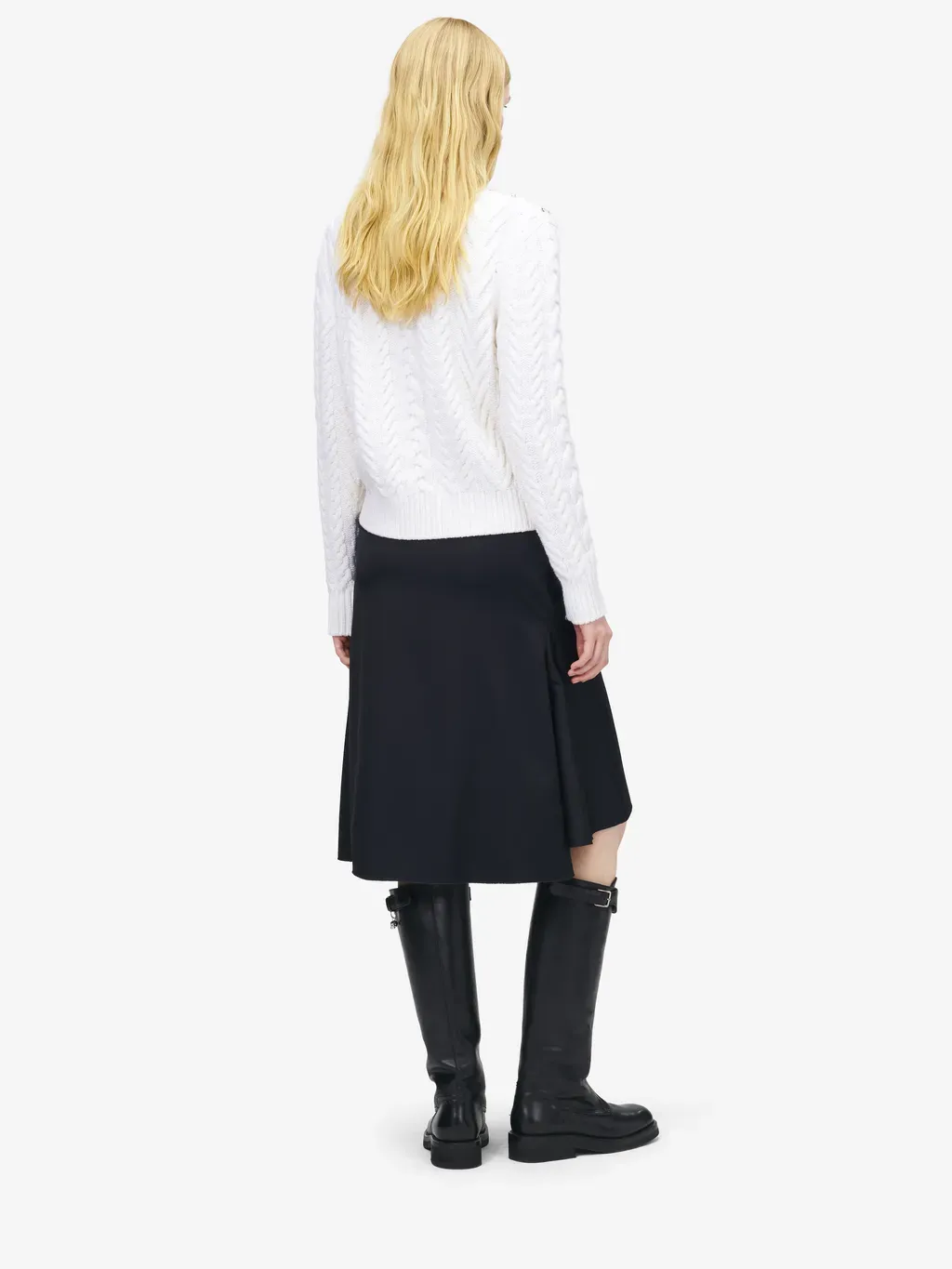 Crystal Embroidery Cable Knit Jumper
