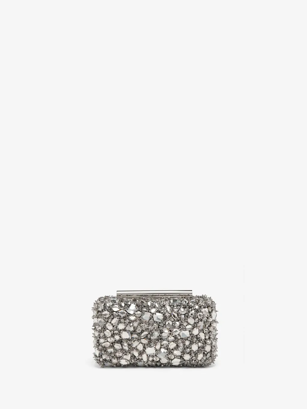 Crystal Embroidery T-Bar Box Clutch