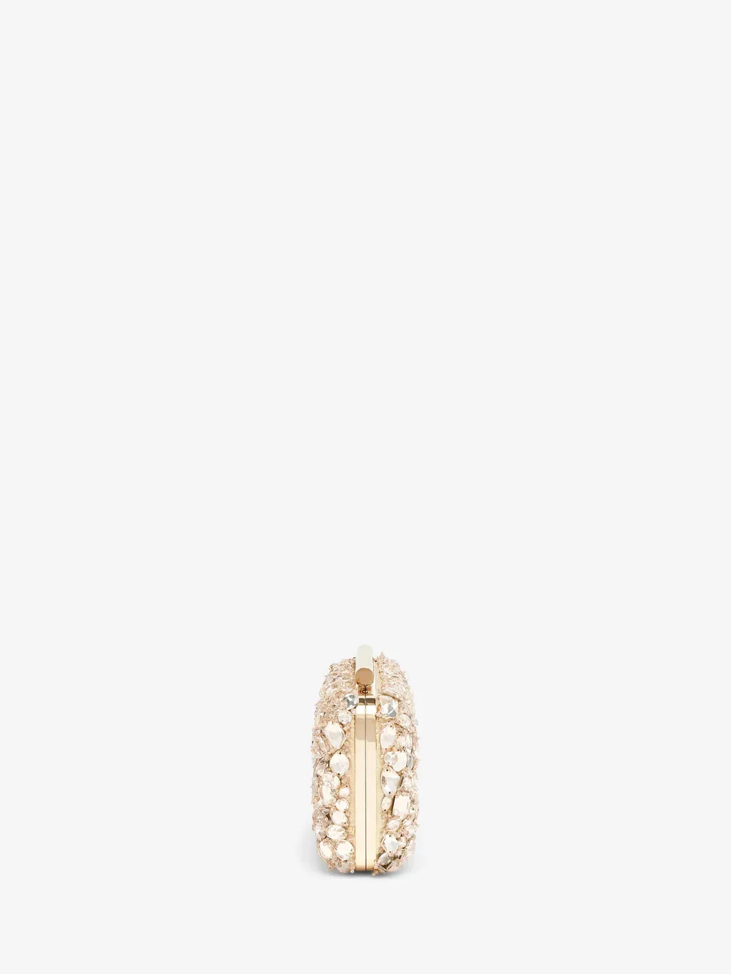 Crystal Embroidery T-Bar Box Clutch
