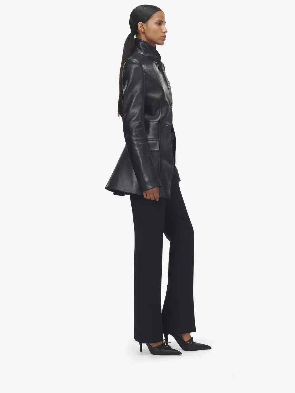 Cutaway Leather Jacket