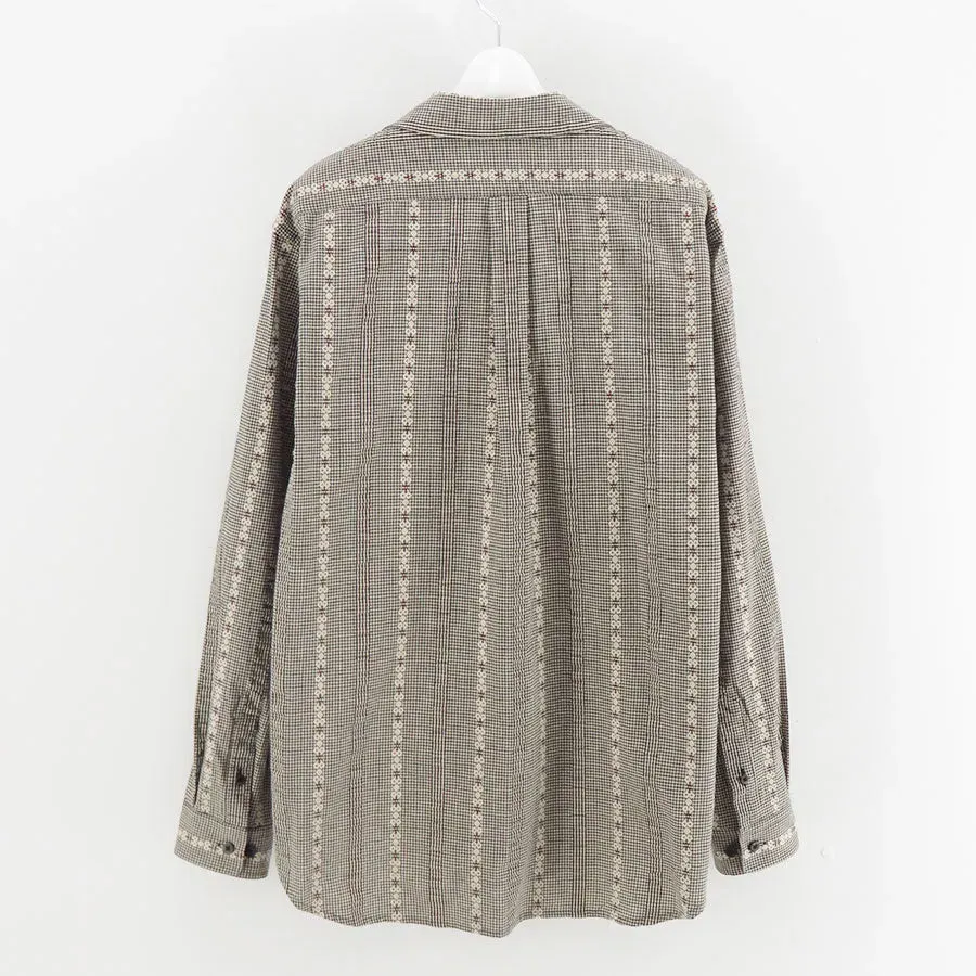 Dobby Open Collar Shirt