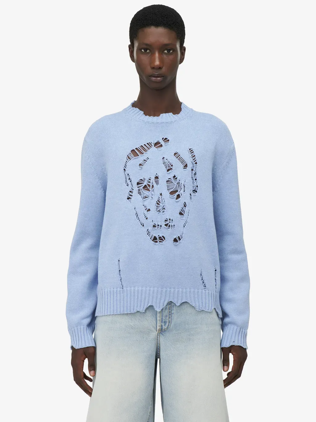 Distressed Skull Jumper