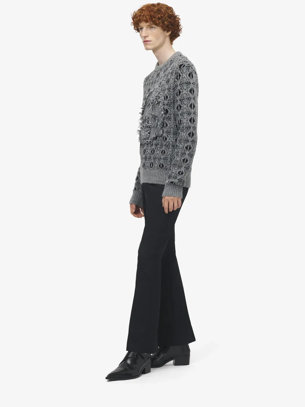 Distressed Skull Fair Isle Jumper