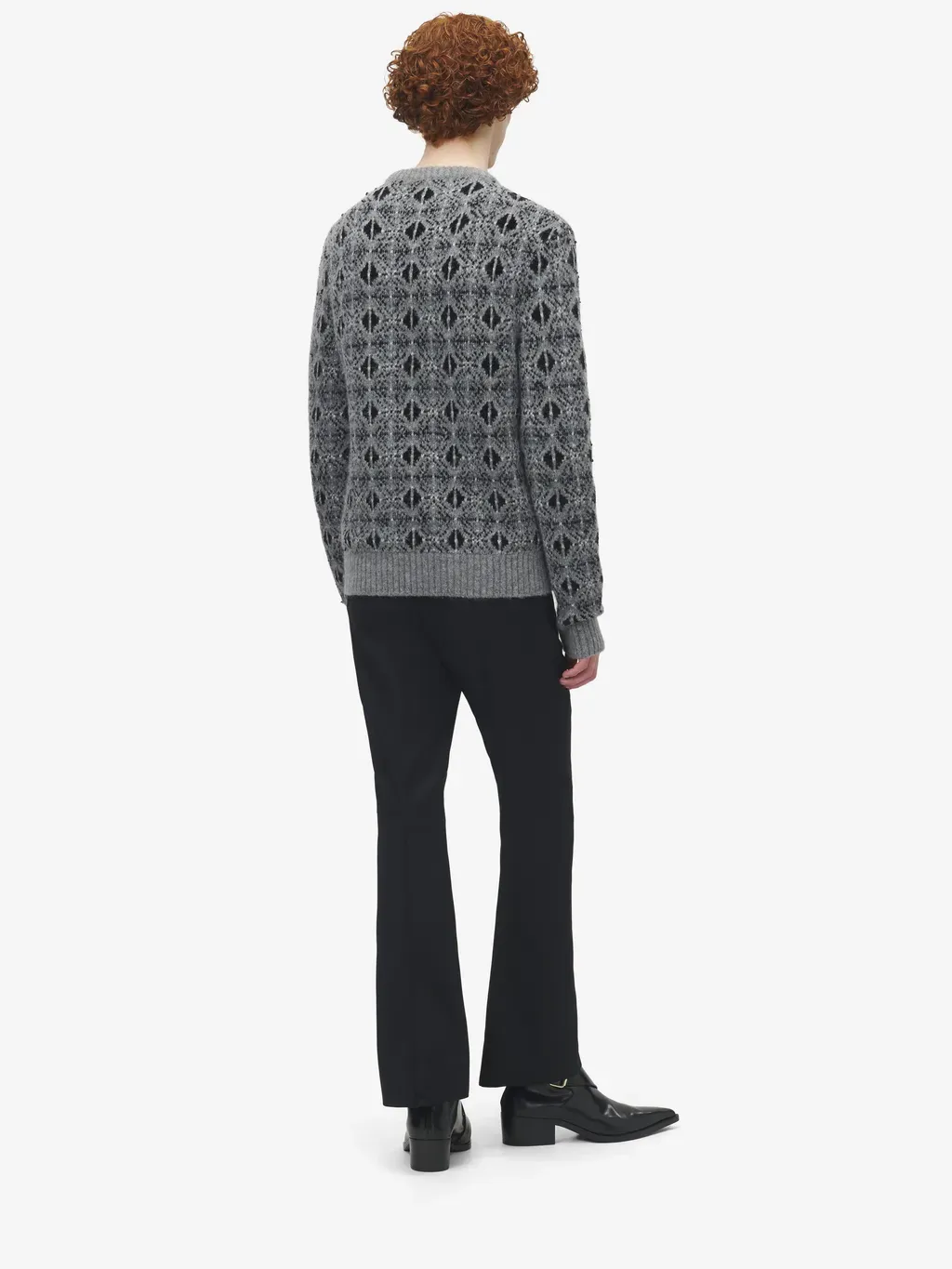Distressed Skull Fair Isle Jumper
