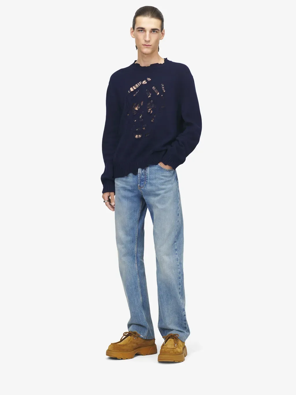 Distressed Skull Jumper