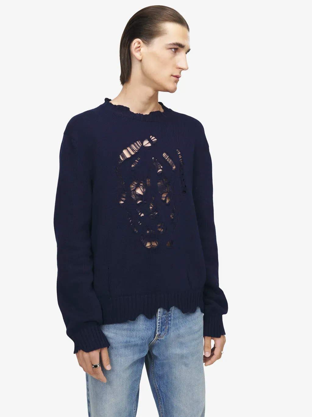 Distressed Skull Jumper