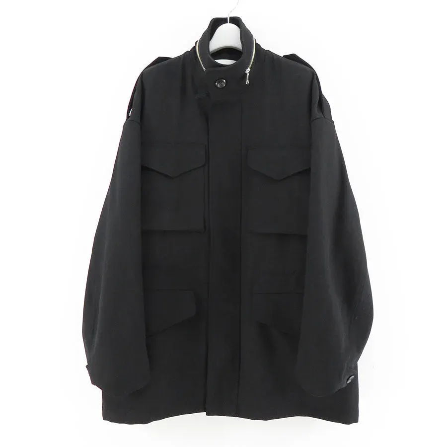 Reracs Brushed Back Satin M-65 Field Jacket