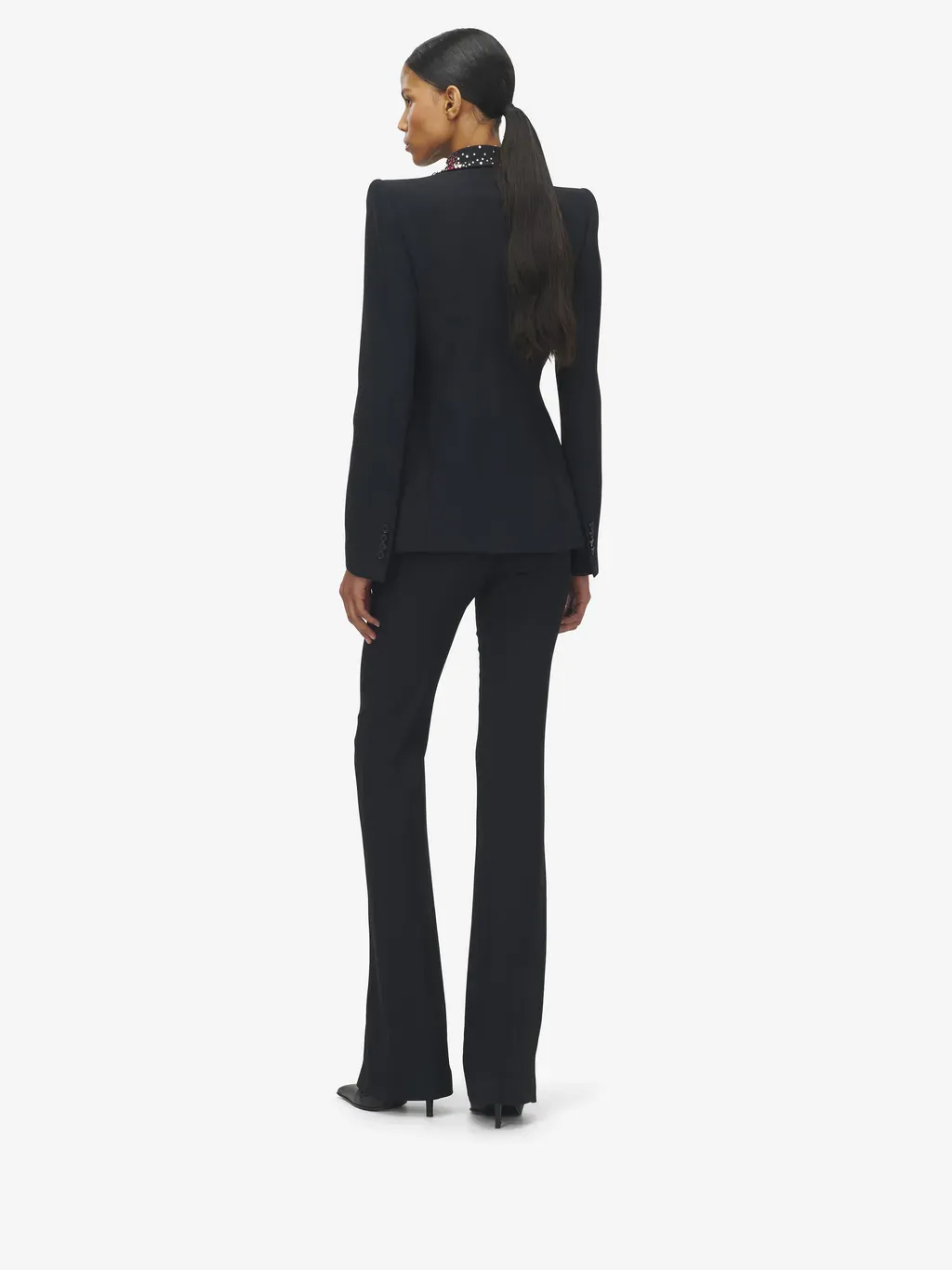 Embroidered Lapel Jacket