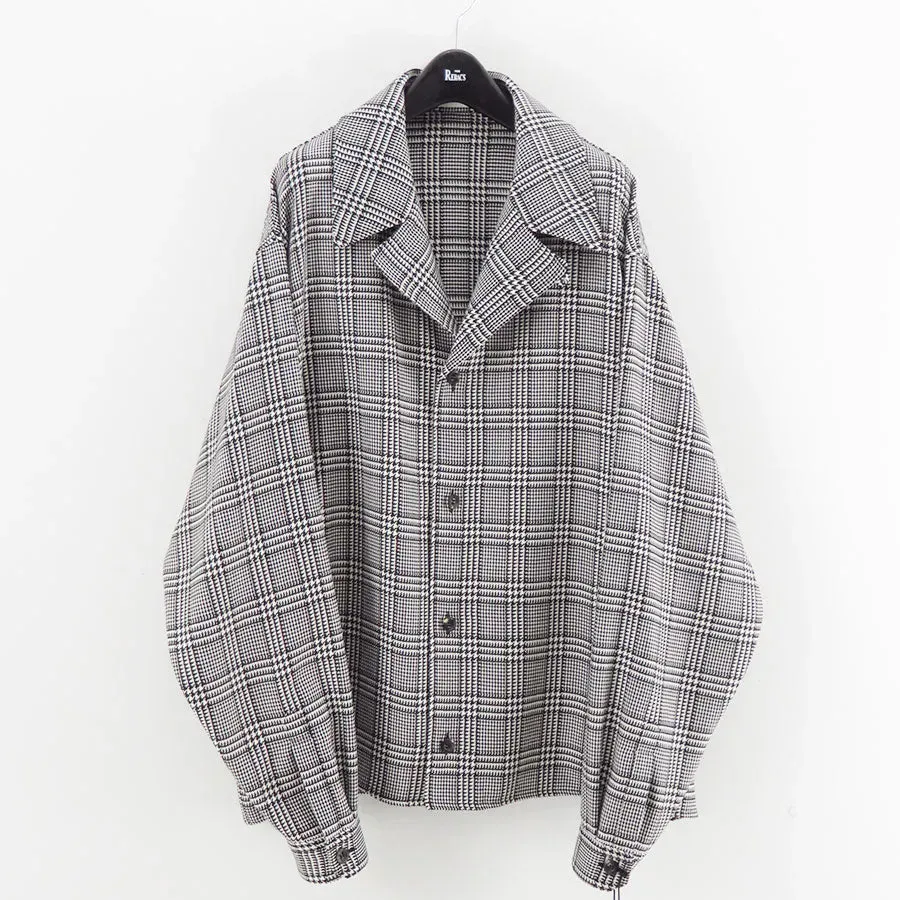 Reracs Worsted High Count Twill Open Collar Easy Jacket