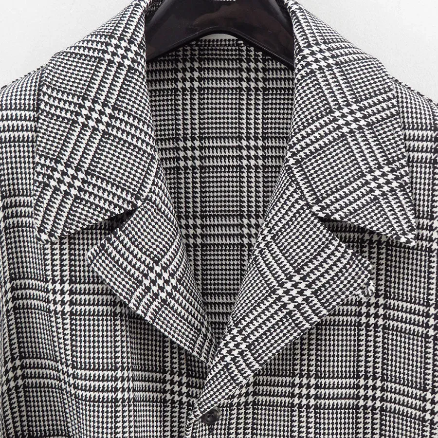 Reracs Worsted High Count Twill Open Collar Easy Jacket