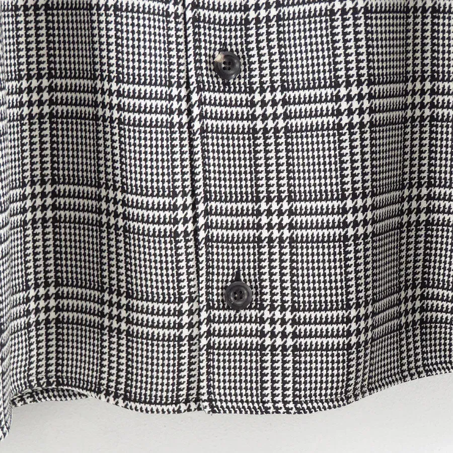 Reracs Worsted High Count Twill Open Collar Easy Jacket