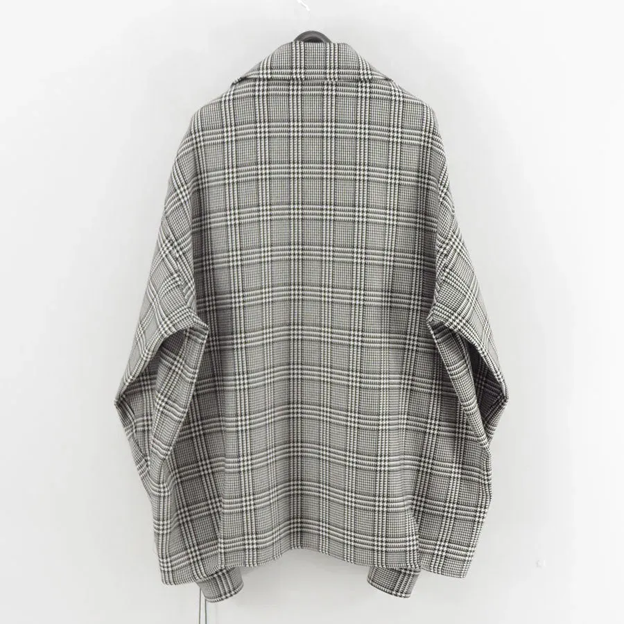 Reracs Worsted High Count Twill Open Collar Easy Jacket