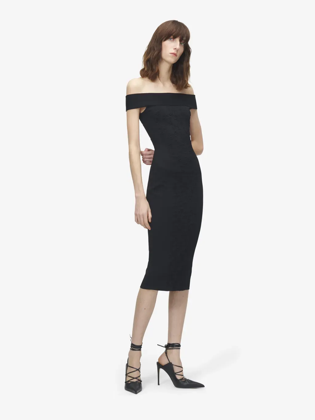 Floral Jacquard Pencil Dress