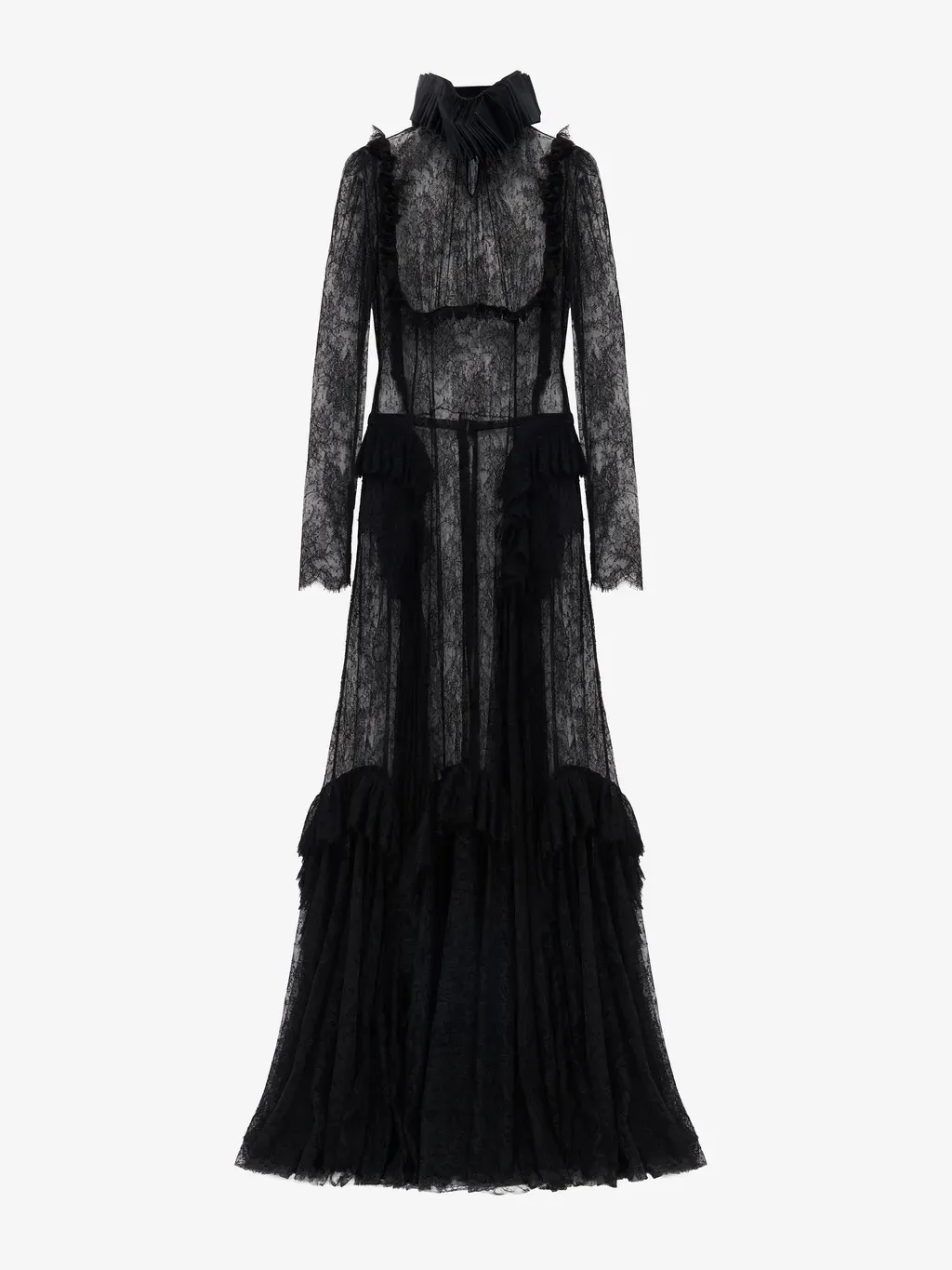 Floral Lace Evening Dress