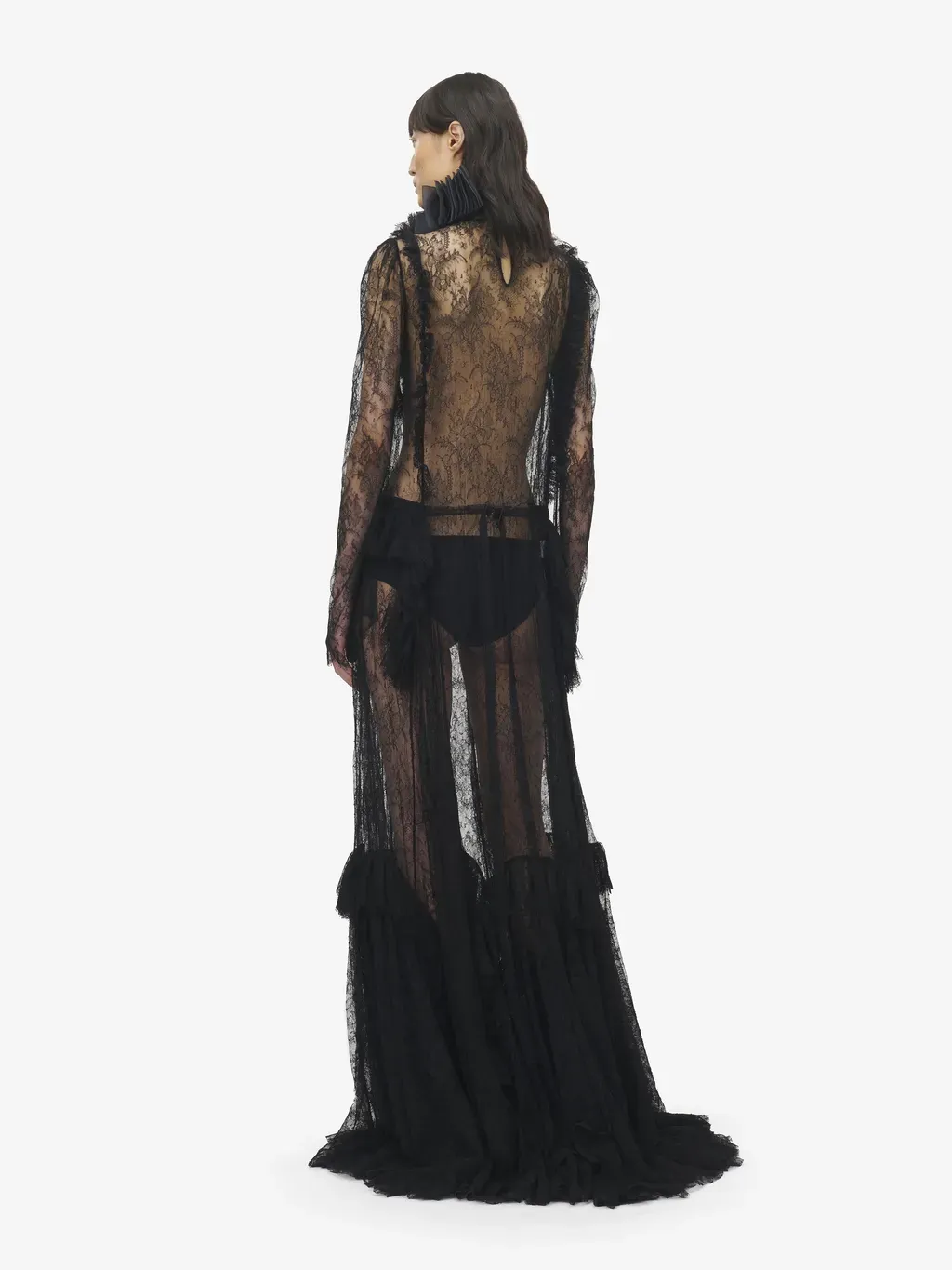 Floral Lace Evening Dress