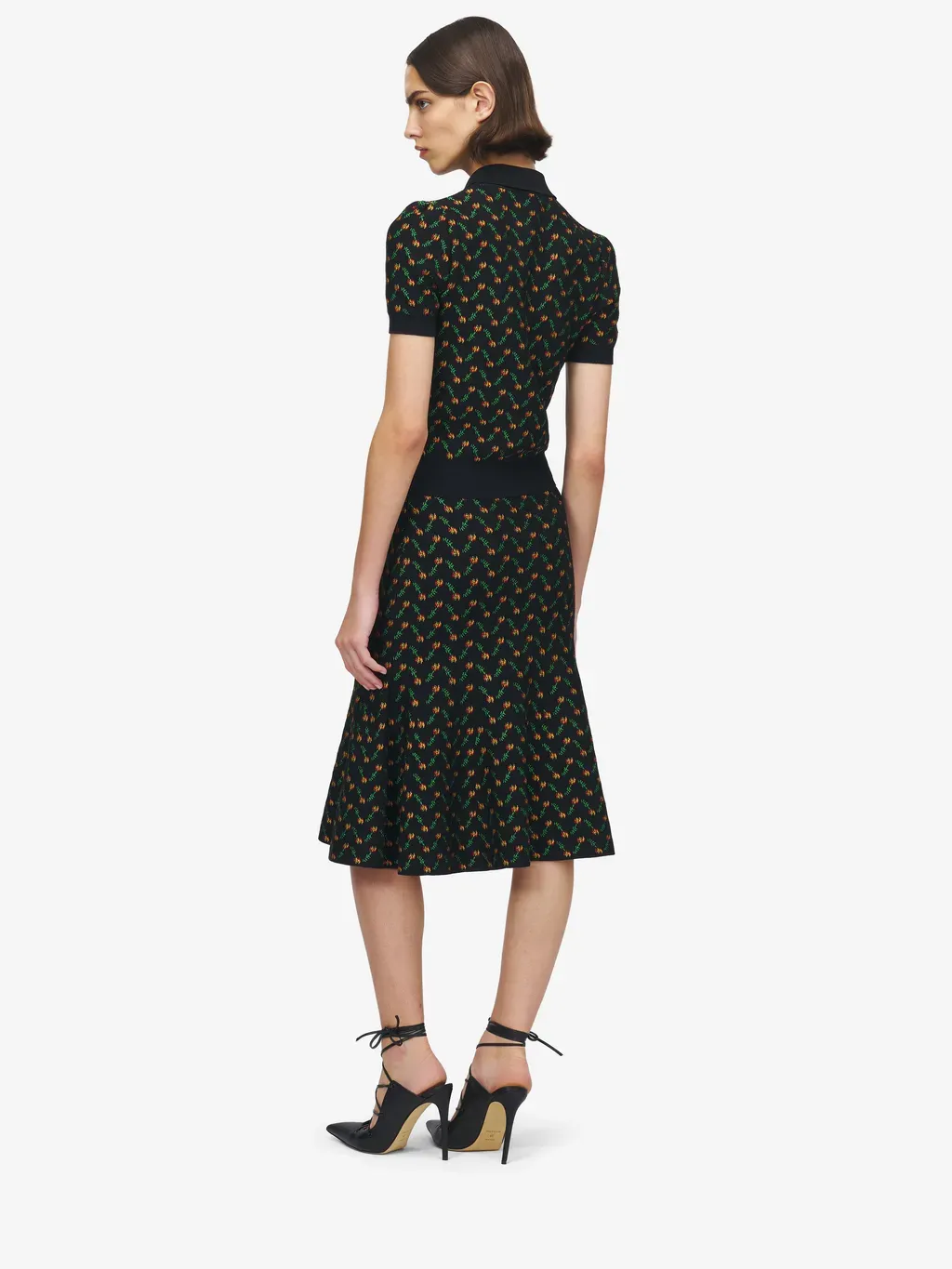 Flower Jacquard Polo Shirt