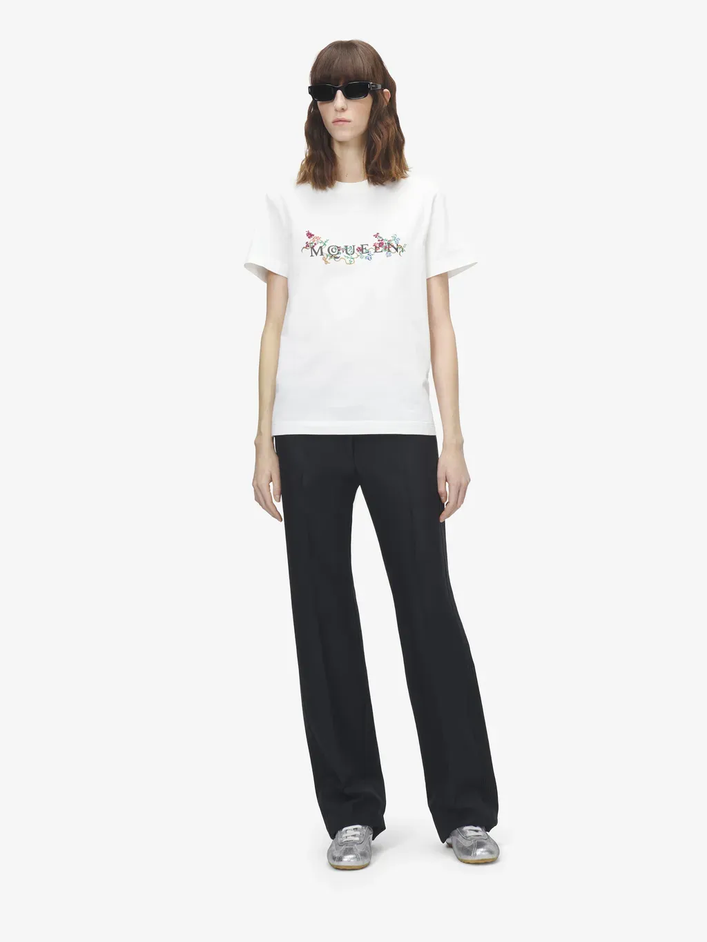 Floral Mcqueen Logo T-Shirt