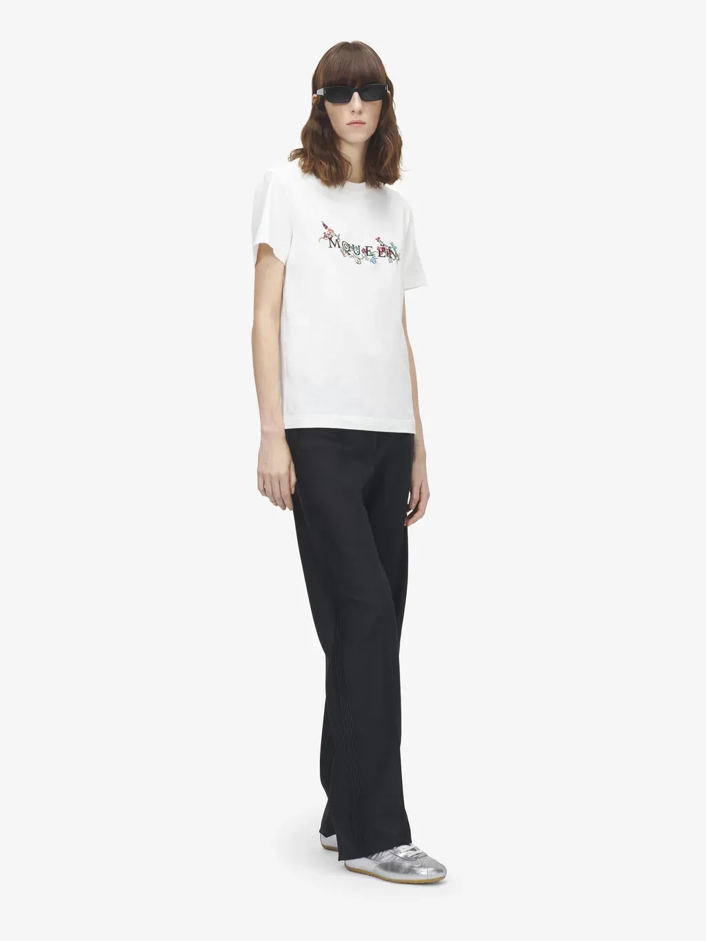 Floral Mcqueen Logo T-Shirt