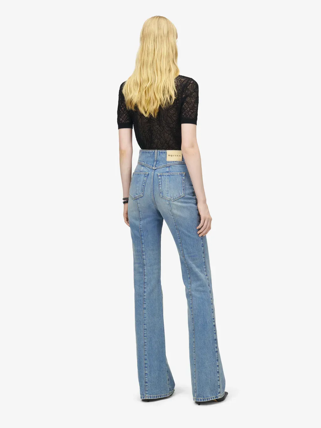 Fold Over Waist Jeans