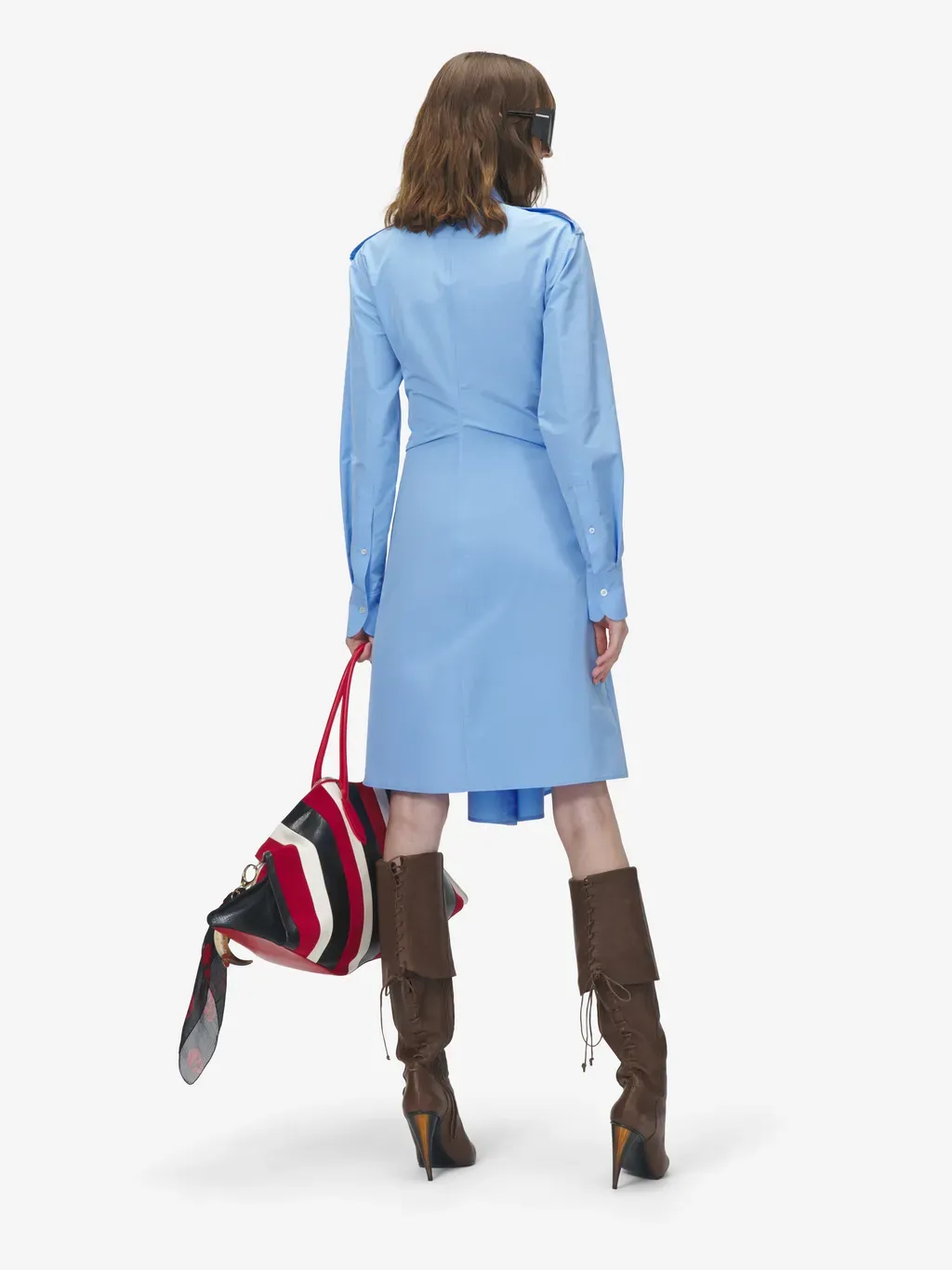 Gathered Shirt Dress