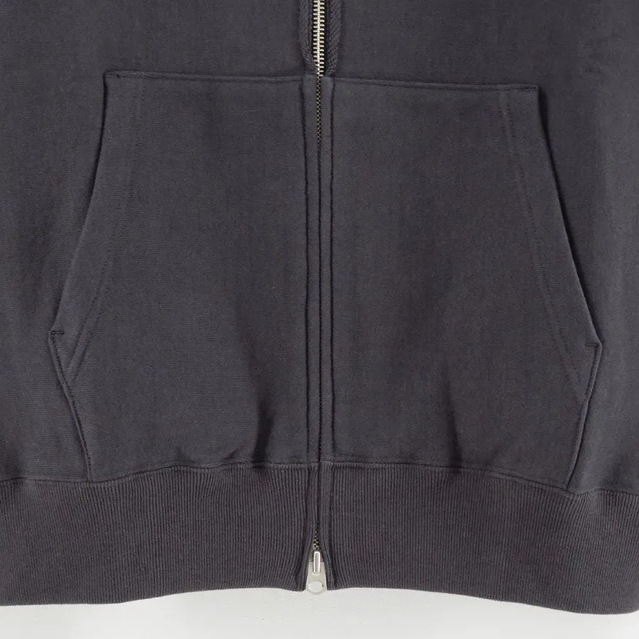 Faded Silky Terry Rw Zip Up Parka