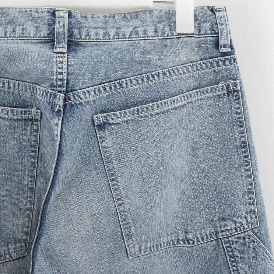 Faded Light Denim Painter Pants