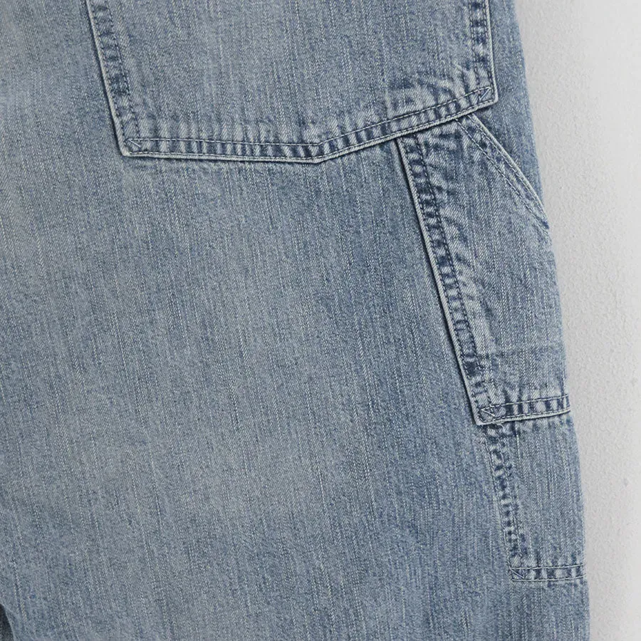 Faded Light Denim Painter Pants