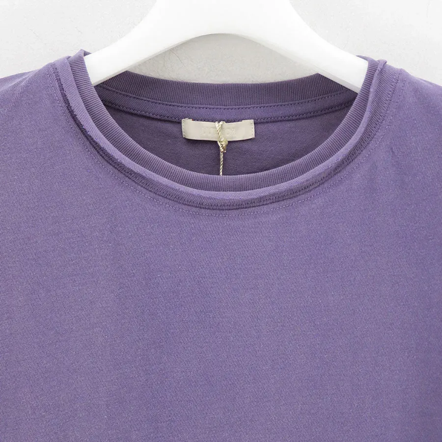 Melange Slub Yarn Knit P/S